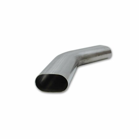 SUPERJOCK 3 in. 45 degree Oval Mandrel Bend Tubing Stainless Steel SU3559596